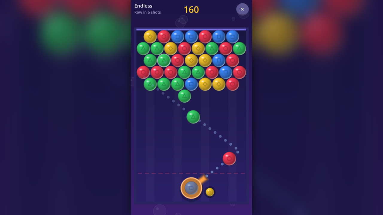 Capture d’écran du jeu bubble