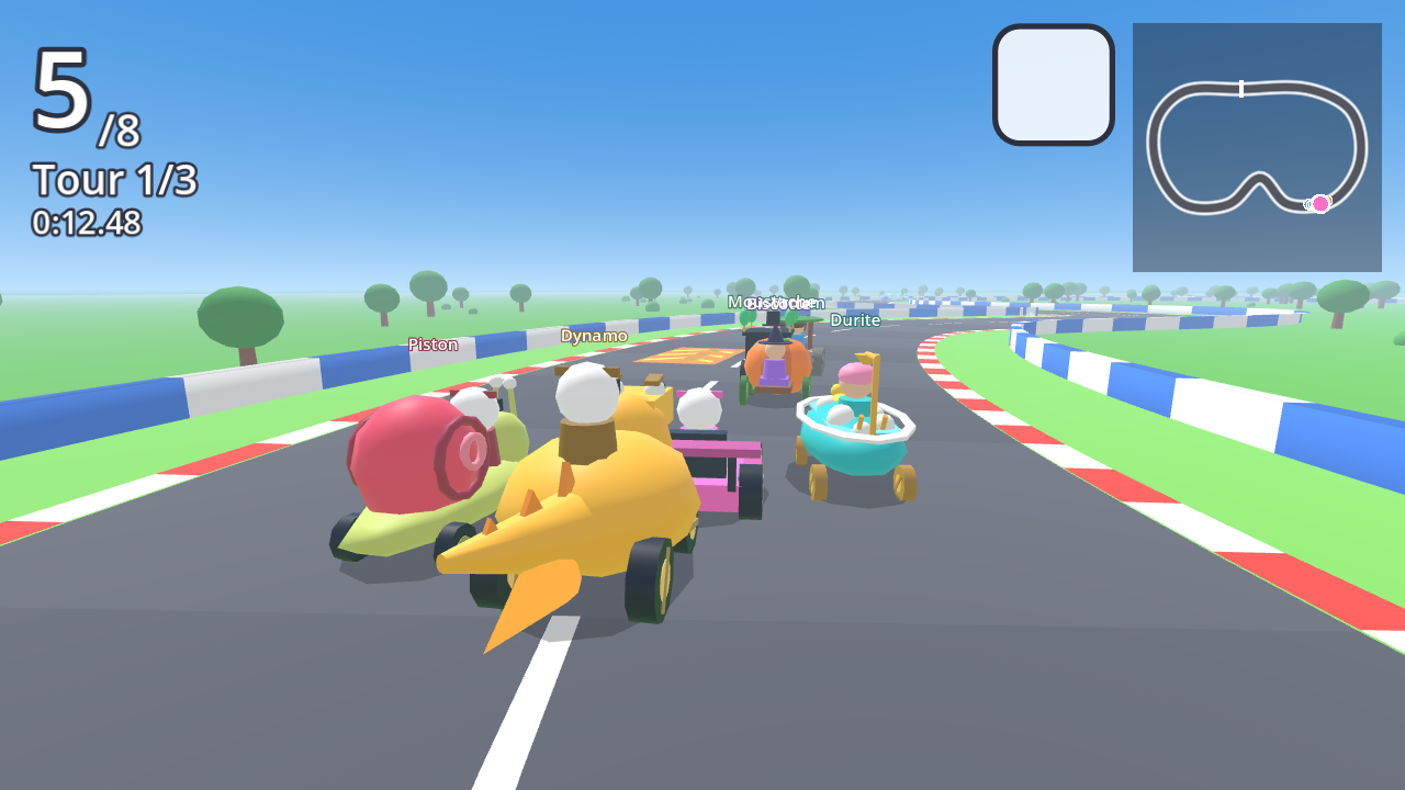 Capture d’écran du jeu kart